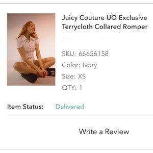 Juicy Couture Terrycloth romper